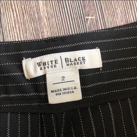 WHBM cropped pinstripe career pant sz 2 - Picture 4 of 7